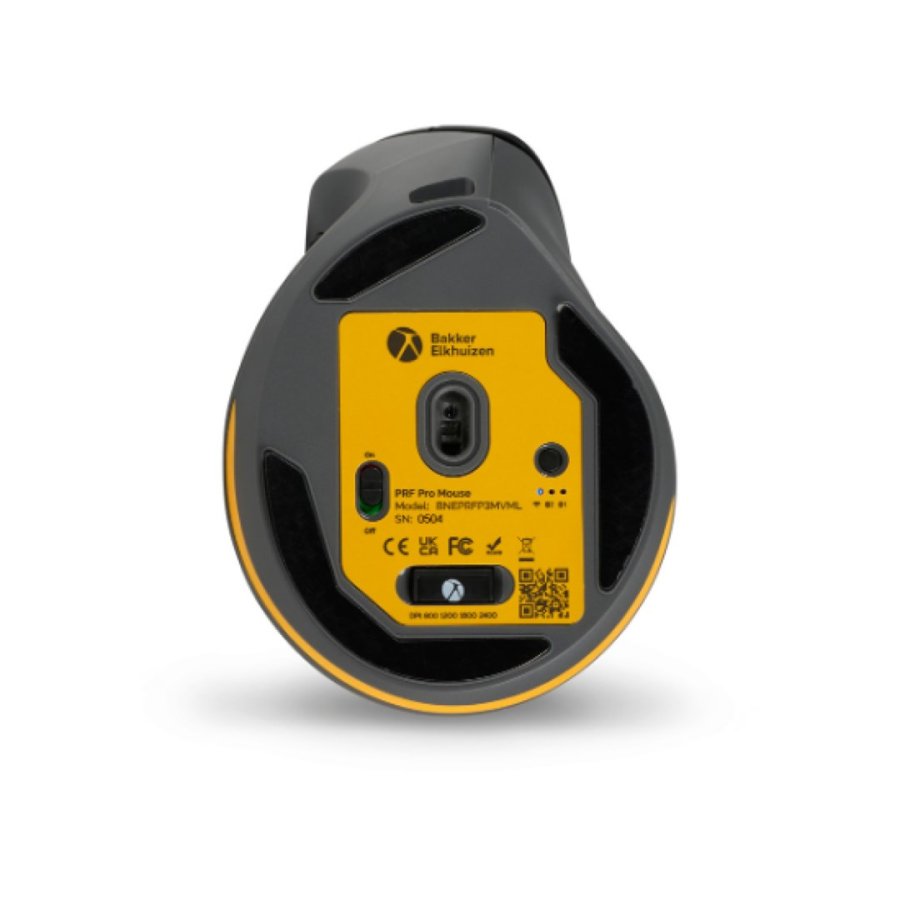 BakkerElkhuizen PRF Pro mus Kontor Venstre h�nd RF Wireless + Bluetooth + USB Type-C Optisk 2400 dpi #6