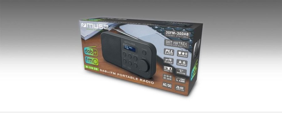 Muse M-109 DB radio Brbar Sort #4