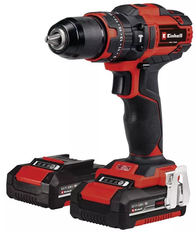 Einhell TE-CD 18/40 24000 rpm Nglefri 1,46 kg Sort, Rd #1