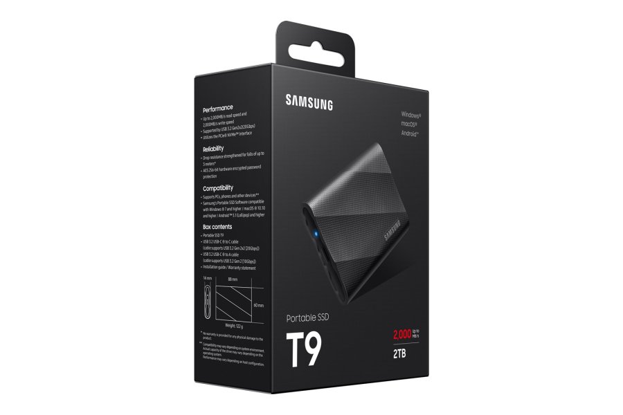 Samsung MU-PG2T0B 2 TB USB Type-C 3.2 Gen 2 (3.1 Gen 2) Sort #12