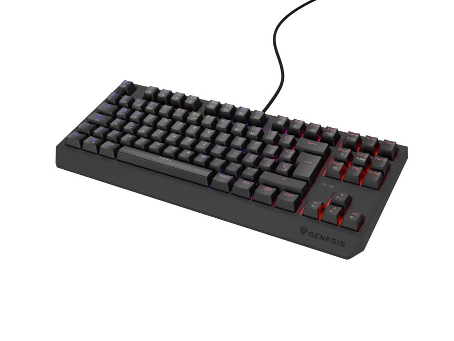 GENESIS Thor 230 TKL tastatur Spil USB QWERTY Spansk Sort #10