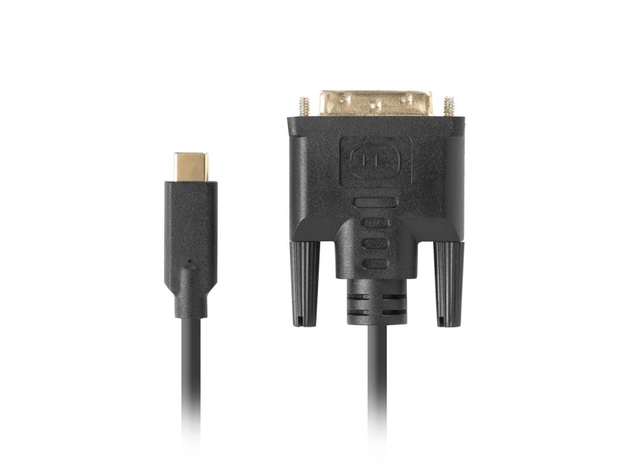Lanberg CA-CMDV-10CU-0018-BK videokabel adapter 1,8 m USB Type-C DVI-D Sort #2