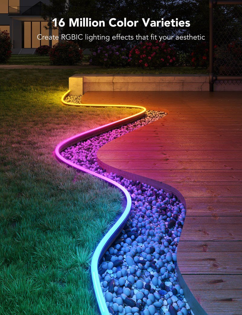 Govee H61A8 udend�rs LED-neonlysstrimmel 10 m med Wi-Fi, Bluetooth og RGBIC #2