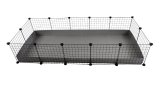 C&C 5x2 modulrt bur gris kanin pindsvin slv 180 x 75 x 37 cm #1