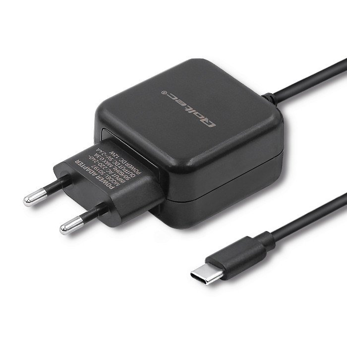 Qoltec 50197 Oplader 12W | 5V | 2.4 | USB type C | Sort #1