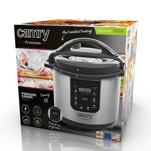Camry CR 6409 multi komfur 6 L 1000 W Sort, Rustfrit stl #11