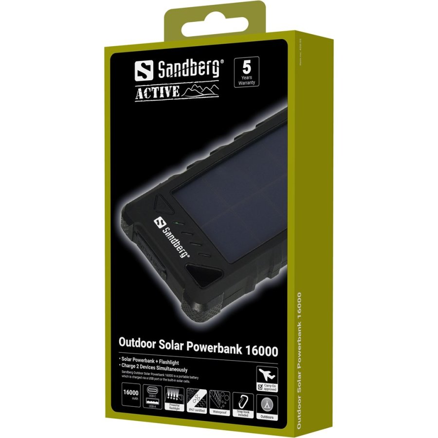 Sandberg Outdoor Solar Powerbank 16000 #10