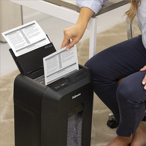Fellowes Automax 80M papirmakulator Delvist makulering 22 cm Sort #13