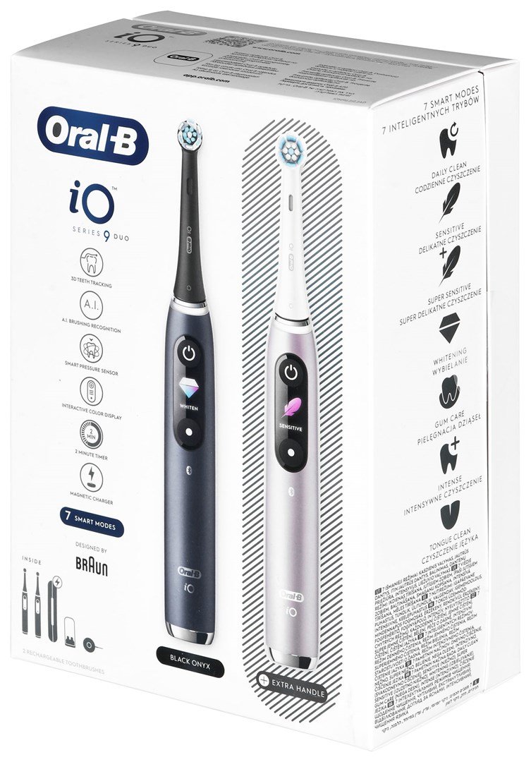 BRAUN ORAL-B ELEKTRISK TANDBRSTE IO 9N ST DUO SORT ONYX & ROSENKVARTS #3