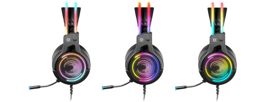 Defender Cosmo Pro Headset Ledningsf�rt Spil Sort #10
