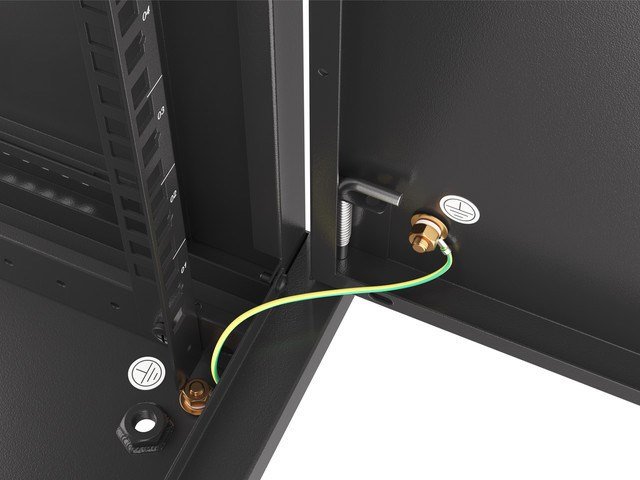 Lanberg WF01-6612-00B stativ 12U Vgmonteret stativ Sort #5