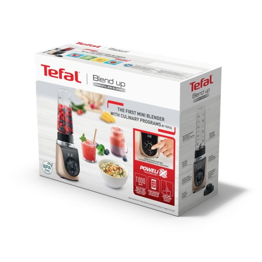 Tefal Blend Up BL190AF0 blender 0.85 L Tabletop blender 1000 W Beige, Black, Transparent #12