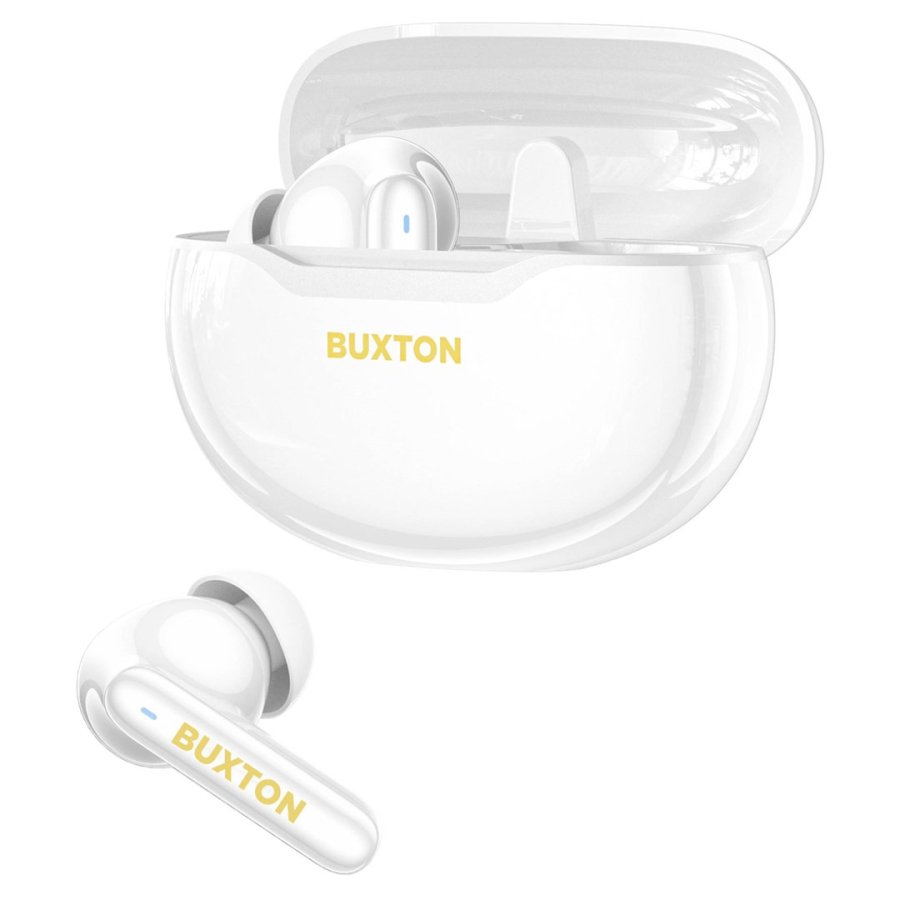 Buxton BTW 7200 White Tuya - Tr�dl�se in-ear-h�retelefoner med opladningsetui, hvide #6