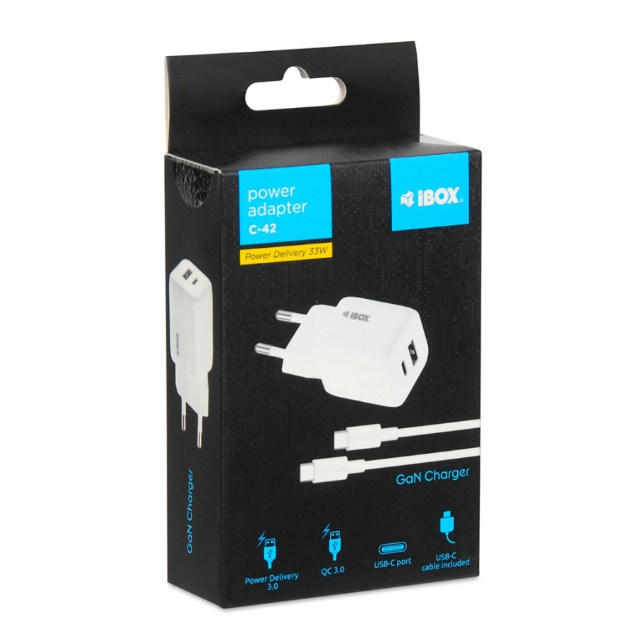iBOX C-42 GaN PD33W netoplader, hvid #5