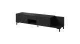RTV-skab MARMO 2D1S1K 195x40x47,5 cm sort mat/marmor sort #1