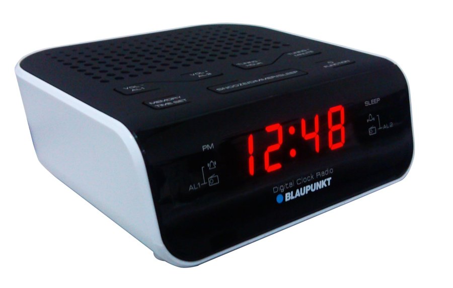 Blaupunkt CR5WH radio Ur Sort, Hvid #3