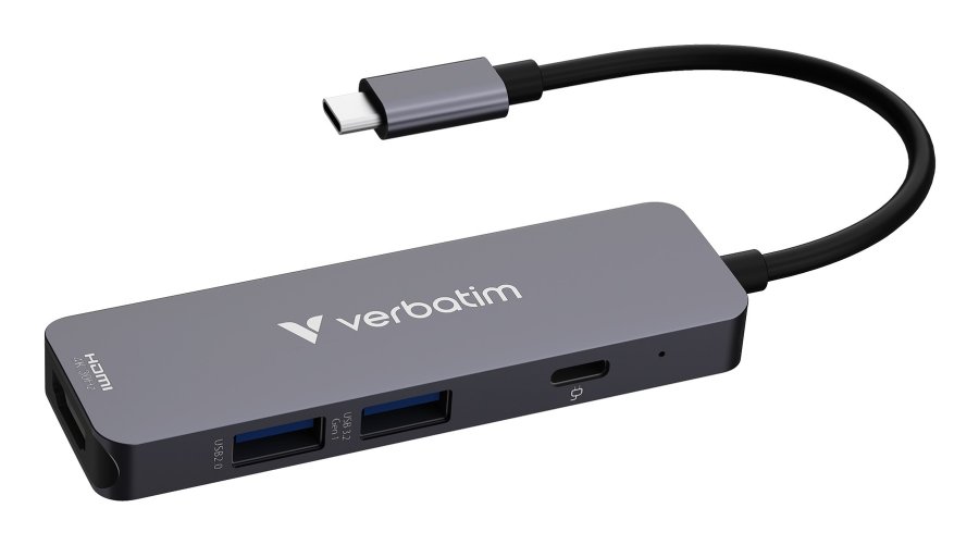 Verbatim 32155 interface hub USB 3.2 Gen 1 (3.1 Gen 1) Type-C 5000 Mbit/s Gr #1