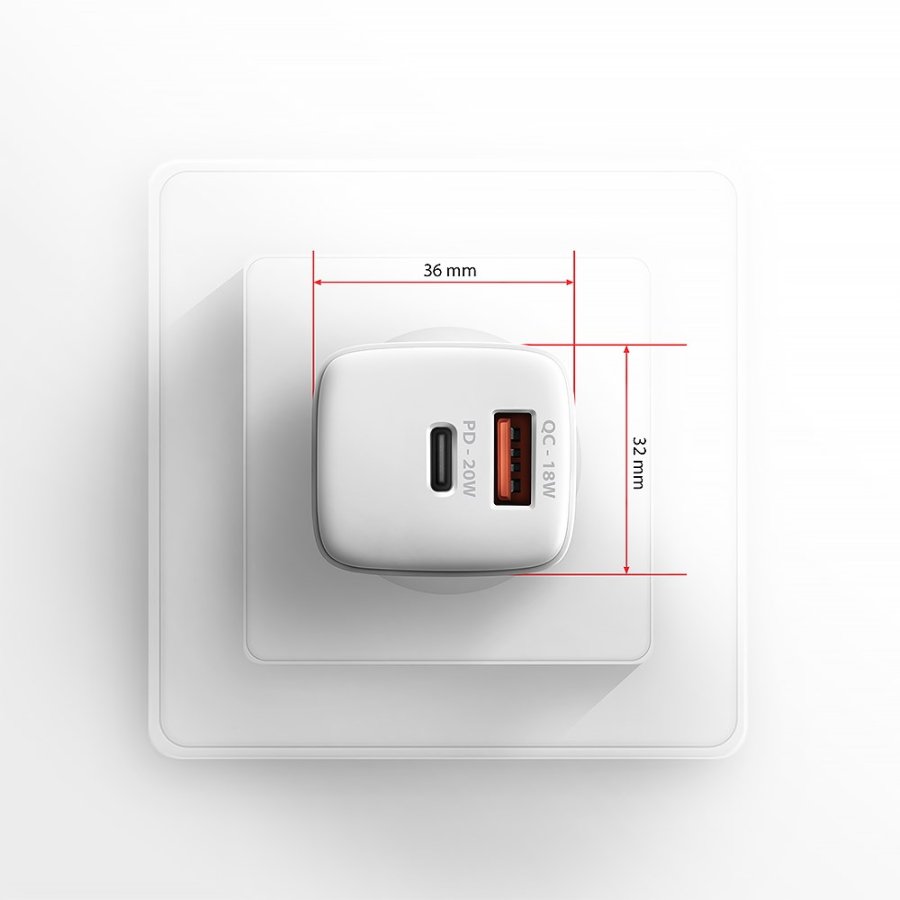 Axagon ACU-PQ20W oplader til mobil enhed Universel Hvid Vekselstrm Hurtig opladning Indendrs #9
