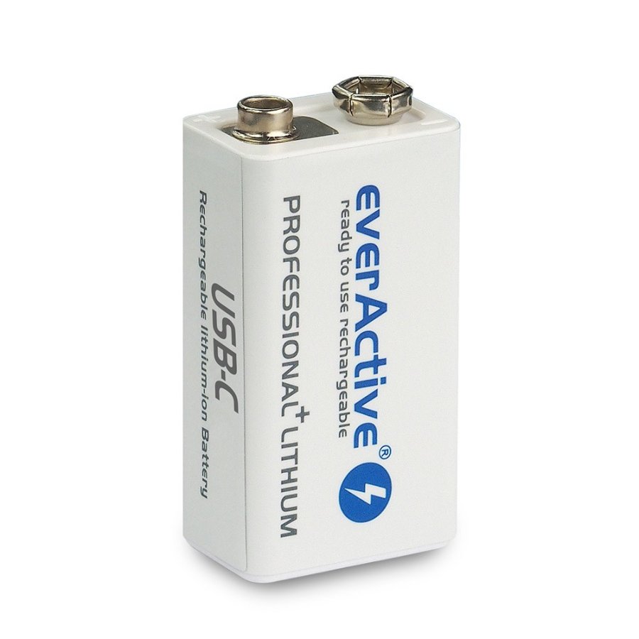 Genopladeligt batteri everActive 6F22/9V Li-ion 550 mAh med USB TYPE C #3