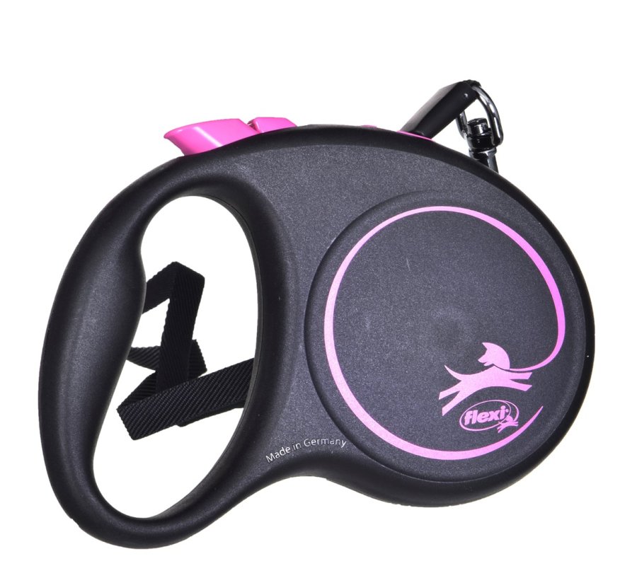 Flexi Black Design S 5 m Fleksibel hundesnor #1
