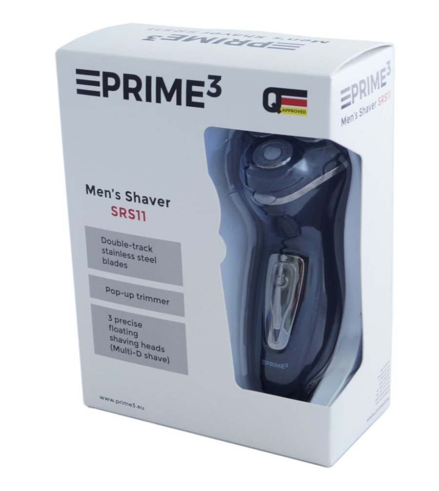 PRIME3 SRS11 barbermaskine til ham Rotations shaver Trimmer Sort, S�lv #6