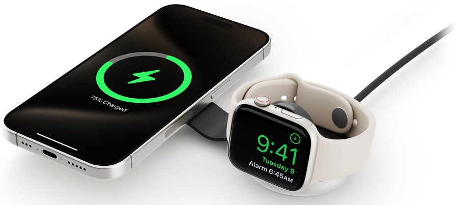 Twelve South ButterFly 2-in-1 Smartphone, SmartWatch Sort, S�lv USB Tr�dl�s opladning Indend�rs #10