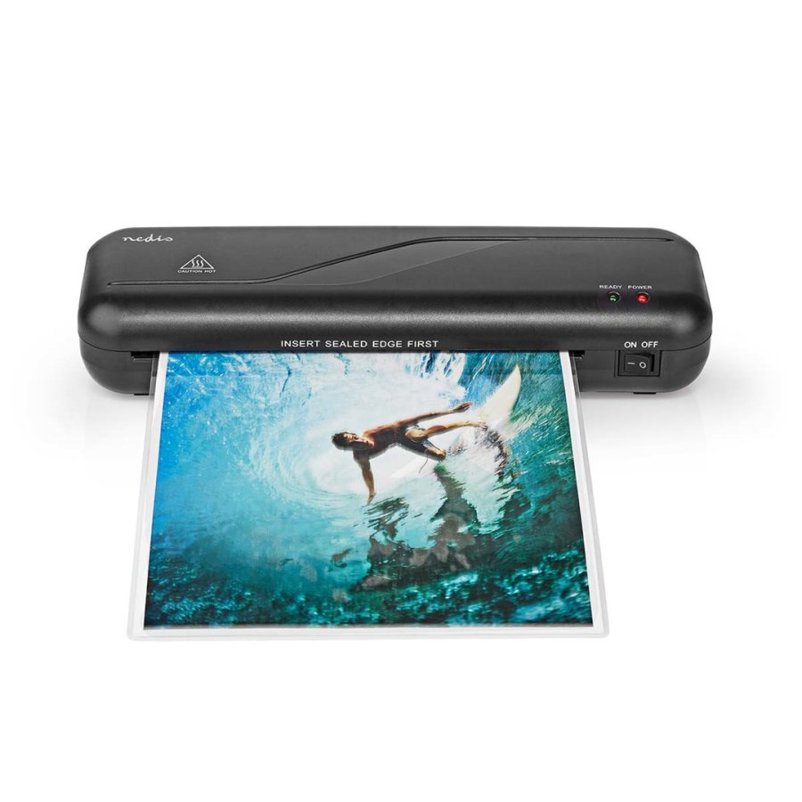 Nedis LAMI112BK4 lamineringsmaskine Varm laminator 230 mm/min Sort #1