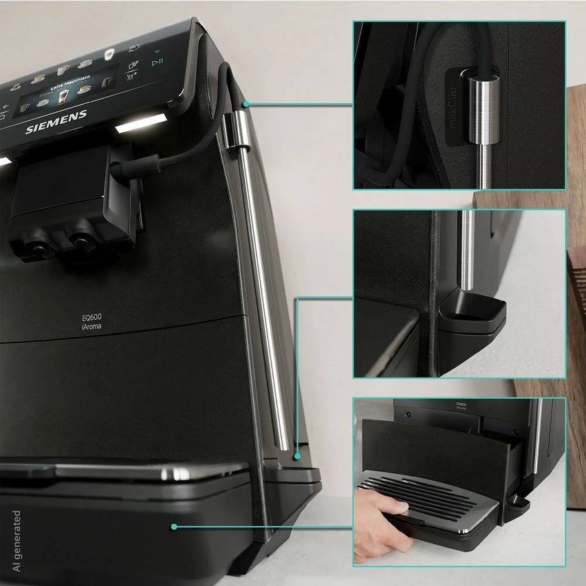 Siemens EQ600 iAroma TP603E08 espressomaskine, 15 bar #10