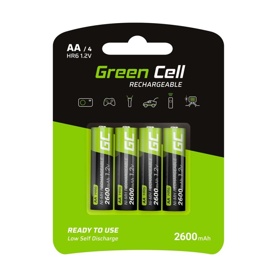 Green Cell GR01 husholdningsbatteri Genopladeligt batteri AA Nikkel-Metalhydrid (NiMH) #1