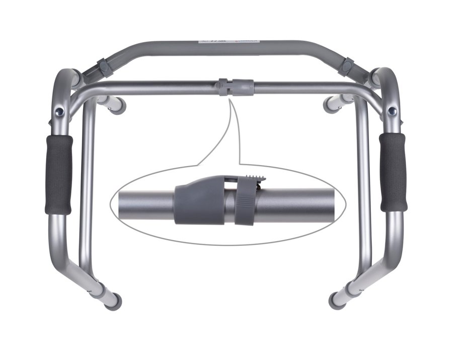 Trifunktionel rollator til genoptrning i aluminium #22