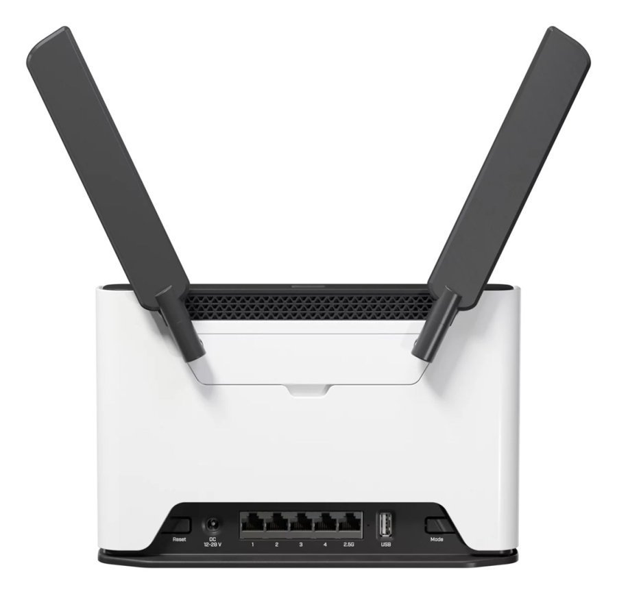 Mikrotik Chateau LTE7 ax tr�dl�s router Gigabit Ethernet Dual-band (2,4 GHz / 5 GHz) 4G Sort, Hvid #1