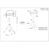 Manhattan 461412 sk�rmbeslag og -stativer 177,8 cm (70