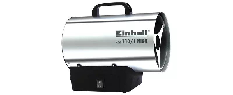 Einhell HGG 110/1 Niro Varmluftspistol 30 W Sort, Slv #1