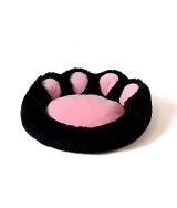 GO GIFT Hunde- og katteseng XL sort-lyserd - 75x75 cm #1
