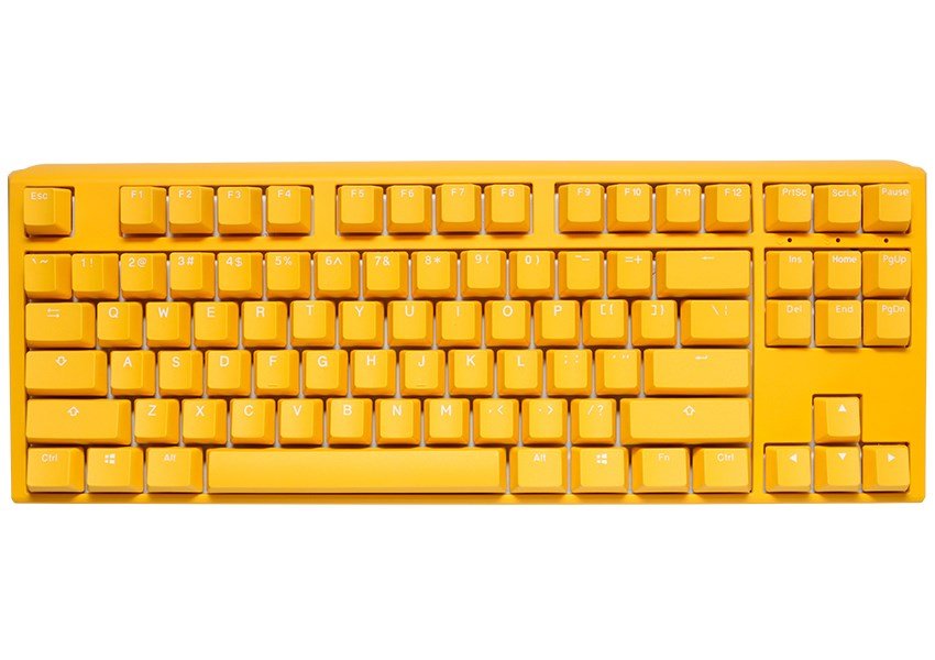 Ducky One 3 TKL tastatur Spil USB QWERTY Engelsk Gul #12
