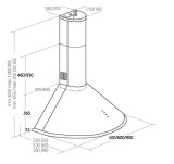 Akpo WK-4 Dandys Eco 60 Skorstenshtte Hvid #2