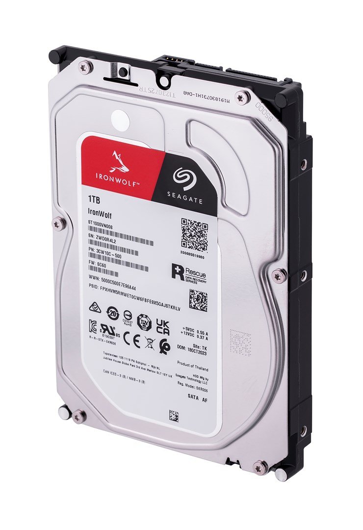 Seagate IronWolf harddisk 1 TB 256 MB 3.5