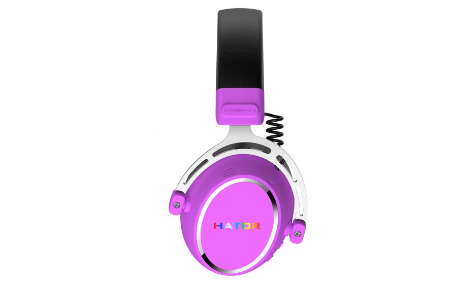 HATOR Hypergang 3 Wireless Headset Tr�dl�s Spil USB Type-C / USB Type-A Bluetooth Violet #6