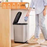 Skraldespand Rotho Ribo Silver Slv Plastik 35 L #7