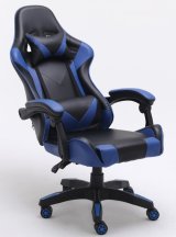 Topeshop FOTEL REMUS NIEBIESKI Computermbel og kontorstol Polstret sde Polstret rygln #2