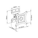 Techly ICA-LCD 201WH tv-beslag 76,2 cm (30