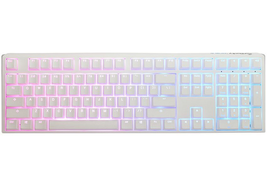 Ducky One 3 RGB tastatur Spil USB QWERTY US engelsk Hvid #1