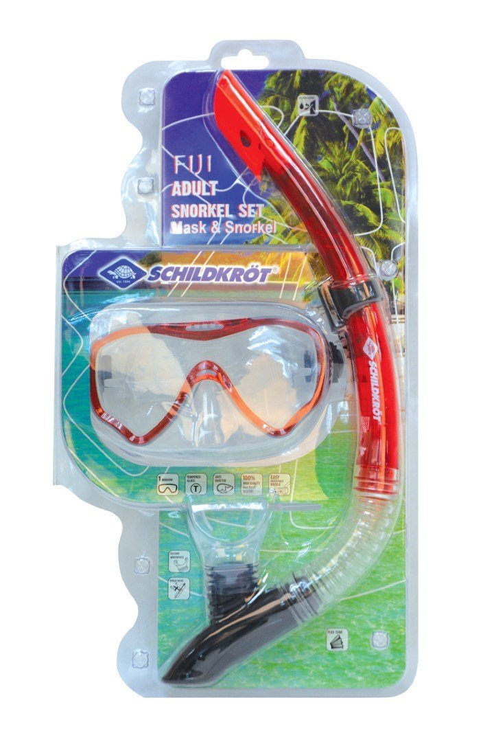Schildkrt Funsports 940012 dykkemaske Sort, Rd, Transparent Voksen #11