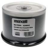 MAXELL CD-R 700MB 52x80 min, spindel, printbar disk #1