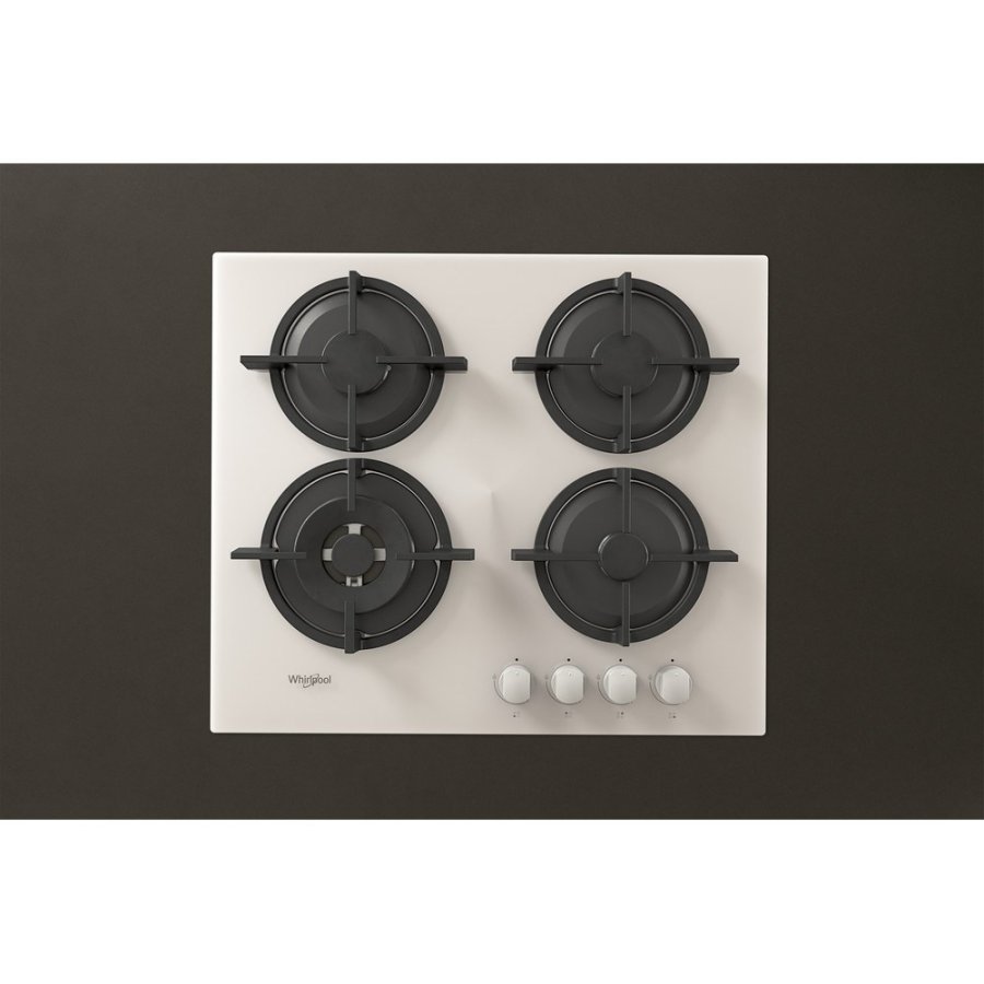 Whirlpool AKT 625/WH kogeplade Hvid Indbygget Gaskomfur 4 zone(s) #4