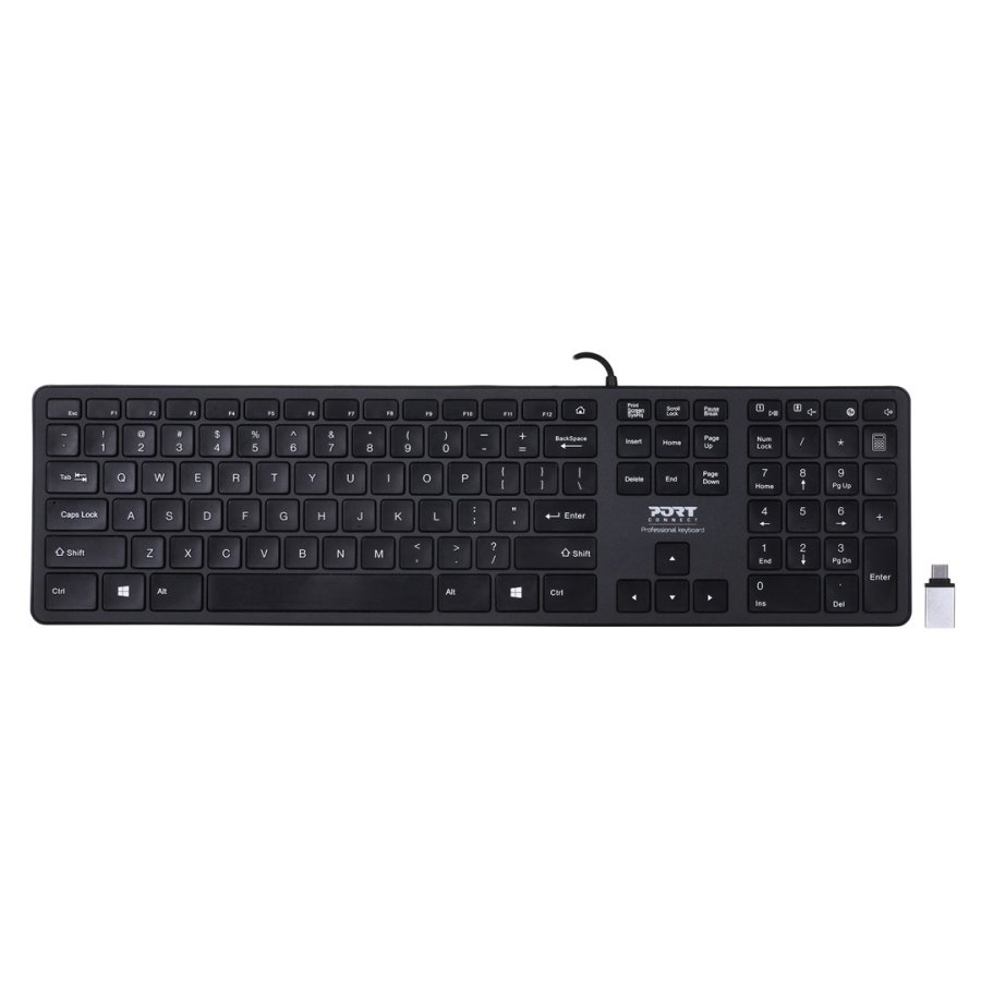 Tastatur Port Designs 900754-US Executive US USB QWERTY Sort #1
