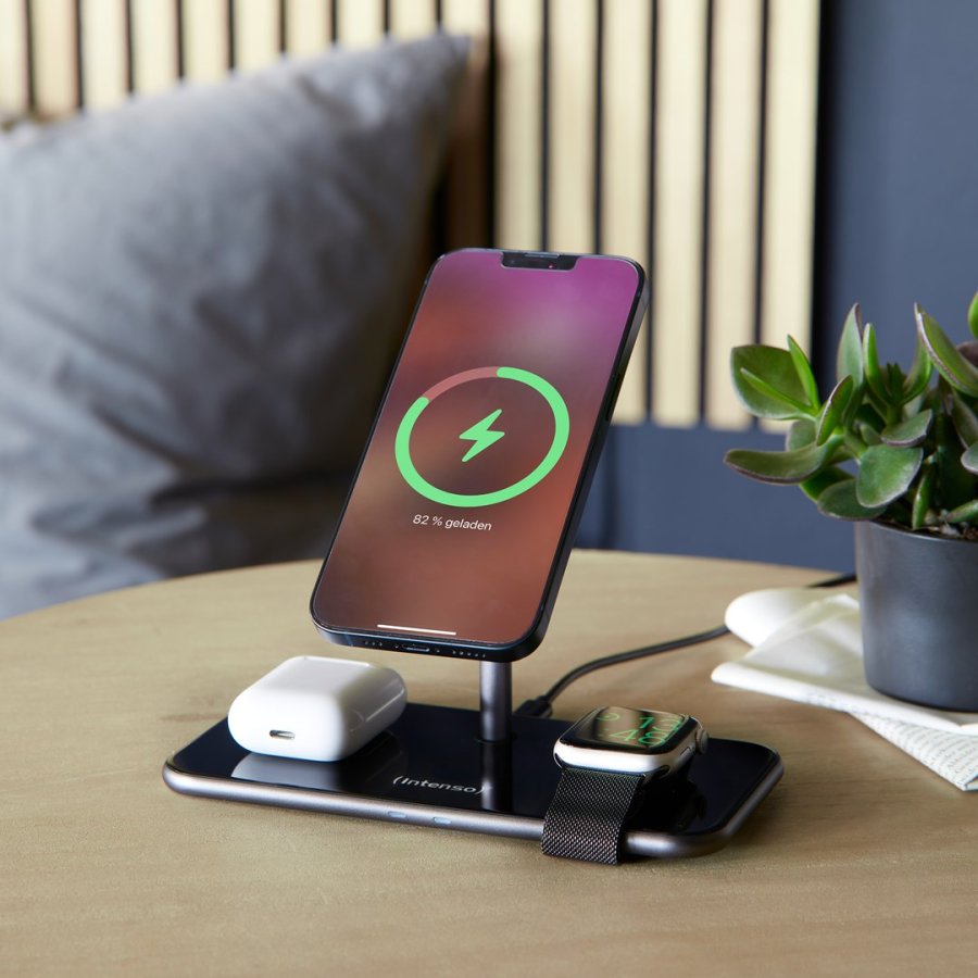 Intenso MB13 Hovedtelefoner, Smartphone, SmartWatch Sort USB Trdls opladning Hurtig opladning Indendrs #8