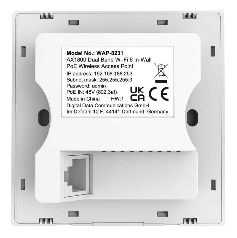 LevelOne WAP-8231 WLAN adgangspunkt 1800 Mbit/s Hvid Str�m over Ethernet (PoE) #5