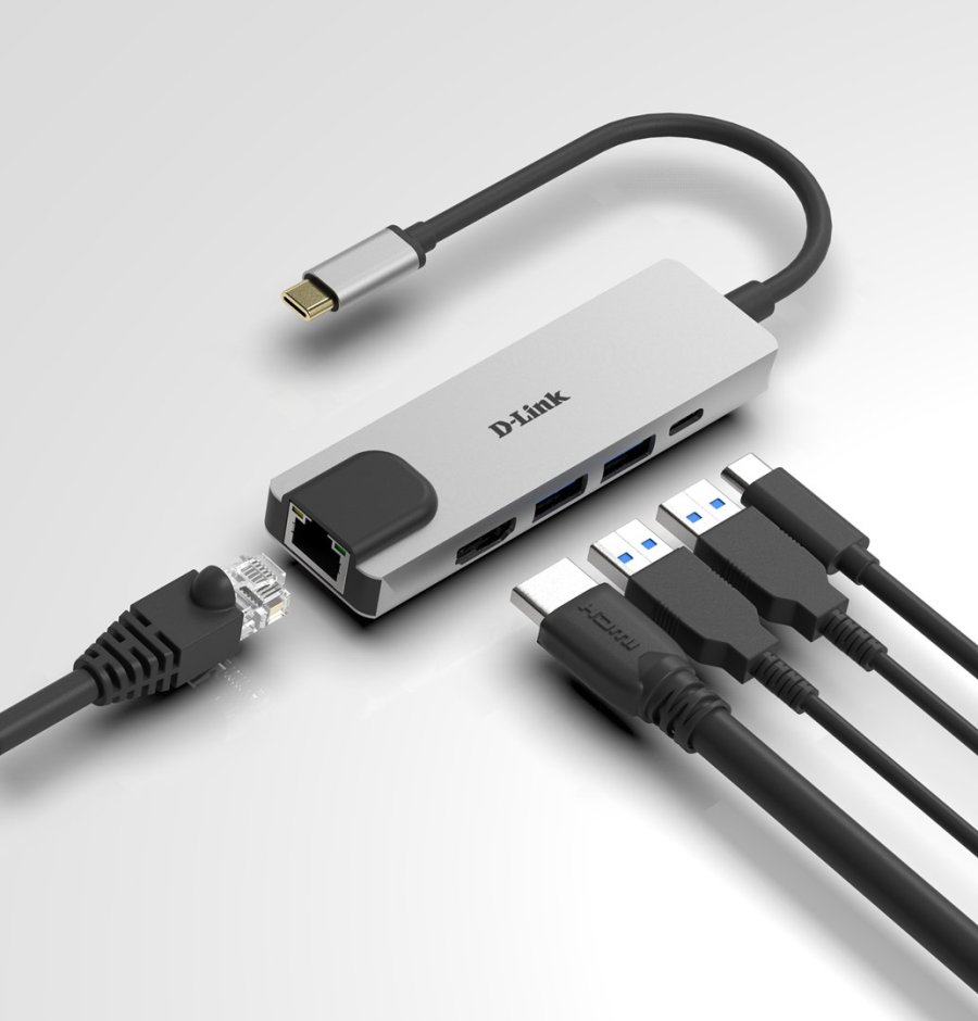 D-Link DUB-M520 Ledningsfrt Thunderbolt 3 Aluminium #3