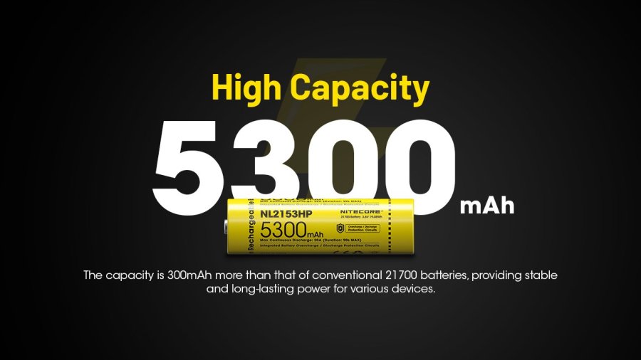 Nitecore NL2153HP genopladeligt batteri Lithium-Ion (Li-Ion) 5300 mAh 3,6 V #3
